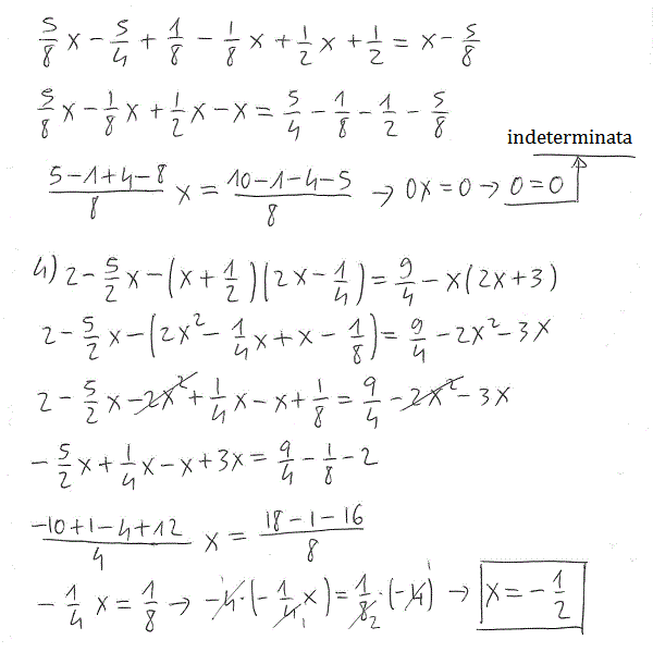 Equazioni lineari 3b